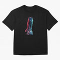 Neon Alpha Wolf with Soccer Ball | Futuristic Sports Fantasy Art Oversized T-Shirt Support the Legends of Match Day Hype around FIFA World Cup 2026 Group Stage, CR7, Germany, Worldwide Fan Energy, Dramatic Goals, Stadium Lights and Championship