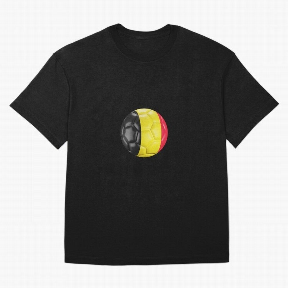 Belgium Football Oversized T-Shirt Celebrate Football Heritage in FIFA World Cup 2026 Capturing Neymar, France Energy, Supporter Pride, Iconic Celebrations, Legendary Names and Global Match Day Energy; Great for Watch Parties, Sports Bars, Family