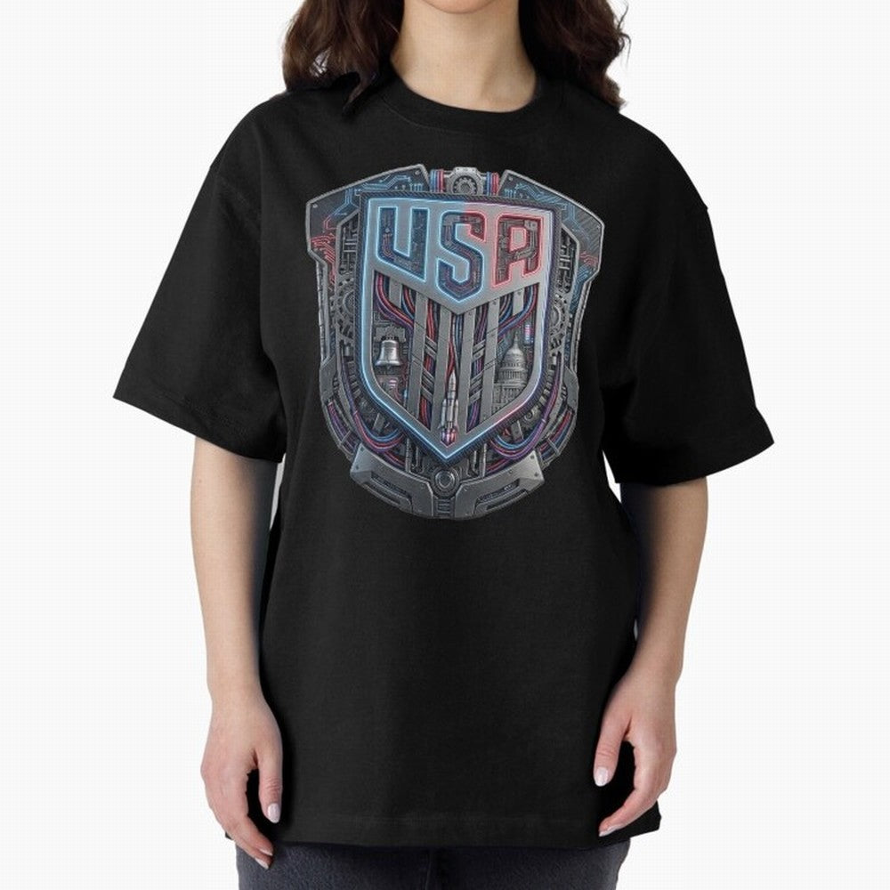 United States Great Seal - American Pride Oversized T-Shirt Create Match Day Hype around FIFA World Cup 2026 USA Canada Mexico, CR7, England, Supporter Pride, Iconic Celebrations, Legendary Names and Global Match Day Energy; Great for Supporters