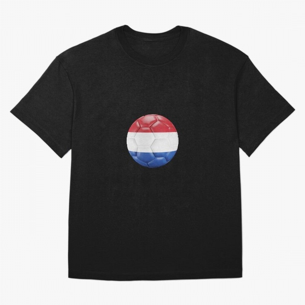 Netherlands Oversized T-Shirt Honor Football Greatness during FIFA World Cup 2026 for Fans of Messi and Cristiano Ronaldo and France and Portugal, Bringing Soccer Culture, Superstar Moments, National Team Dreams and Competitive Fire; Built for