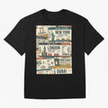 World Travel Ticket Aesthetic Collage Global City Vibes Oversized T-Shirt Remember Iconic Moments from the FIFA World Cup 2026 Group Stage Journey through Neymar Highlights, Argentina and Brazil Pride, Stadium Memories, Football Loyalty,