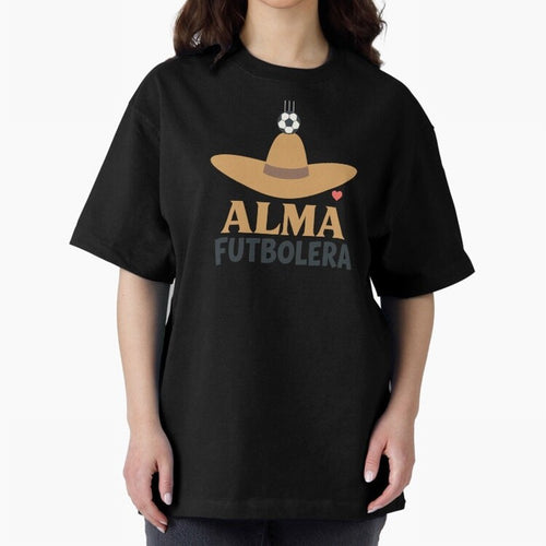 Alma Futbolera Oversized T-Shirt Celebrate Soccer Greatness during FIFA World Cup 2026 Group Stage Spirit, with Spain, Messi, Tournament Hype, Historic Matchups, Family Viewing Parties and Global Sports Pride; Made for Die Hard Supporters, Soccer