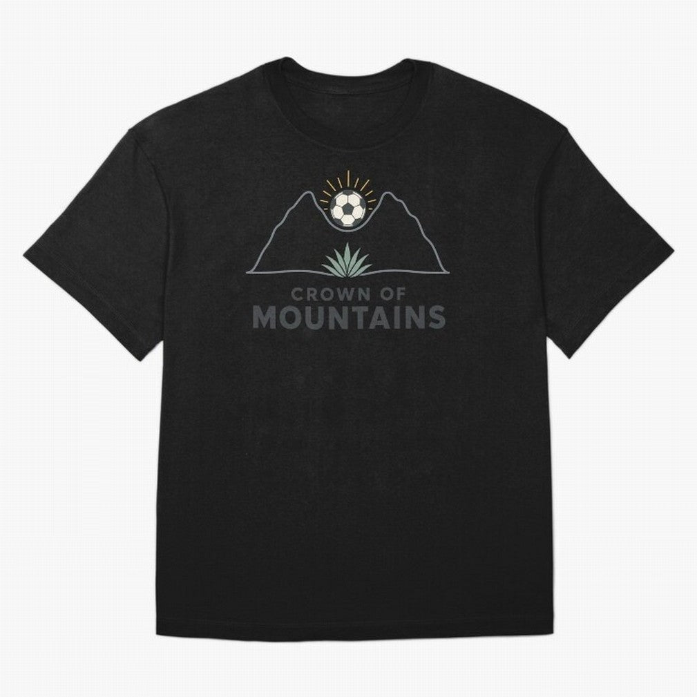 Crown of Mountains Oversized T-Shirt Keep the Match Day Mood of FIFA World Cup 2026 Group Stage for Fans of Messi and France, Bringing Sports Nostalgia, International Competition, Famous Players and Unforgettable Victories; Created for Match Day