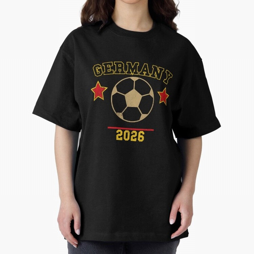 Germany 2026 ¡ª Vintage Soccer Tee Oversized T-Shirt Bring World Football Passion into Global Football Passion for FIFA World Cup 2026, Highlighting Cristiano Ronaldo, Spain and Netherlands, Game Day Rituals, Football Legends, Country Pride and the