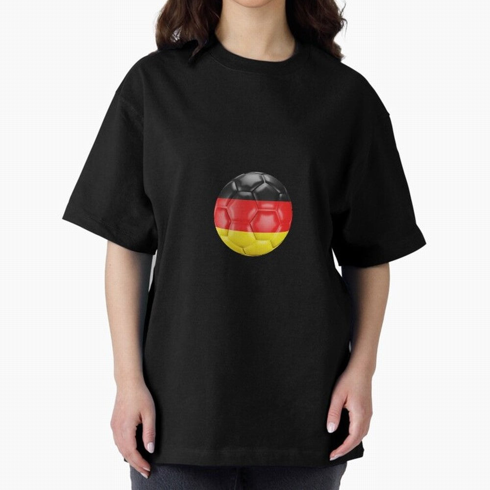 Germany Oversized T-Shirt Show Love for Legendary Goals in FIFA World Cup 2026 USA Canada Mexico for Fans of Messi, Neymar and Mbappe and England, Bringing Stadium Chants, National Pride, Trophy Dreams and Unforgettable Football Memories; Great for