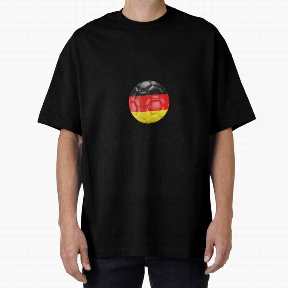 Germany Oversized T-Shirt Show Love for Legendary Goals in FIFA World Cup 2026 USA Canada Mexico for Fans of Messi, Neymar and Mbappe and England, Bringing Stadium Chants, National Pride, Trophy Dreams and Unforgettable Football Memories; Great for