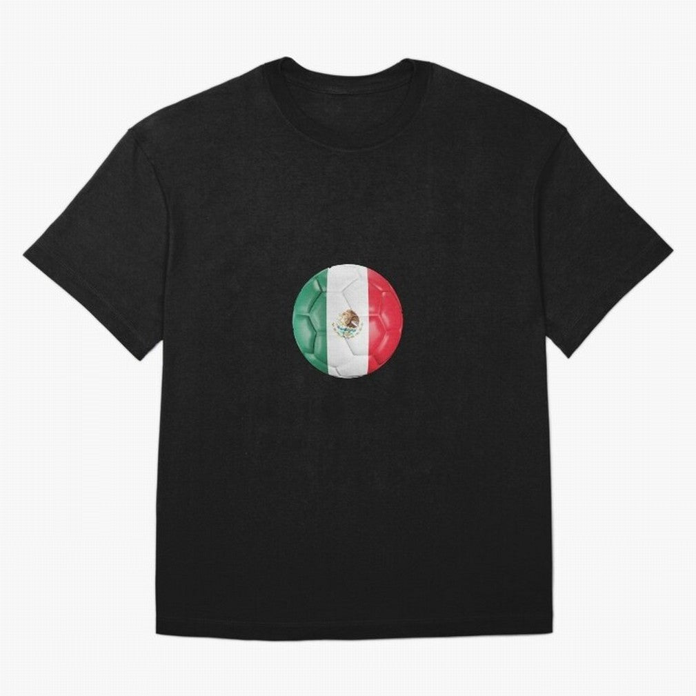 Mexico Football Oversized T-Shirt Enjoy the Biggest Football Party of Global Football Passion for FIFA World Cup 2026 Group Stage, Celebrating CR7 and Messi, Argentina, France and Brazil, Classic Soccer Heritage, Championship Pressure, Fan Loyalty