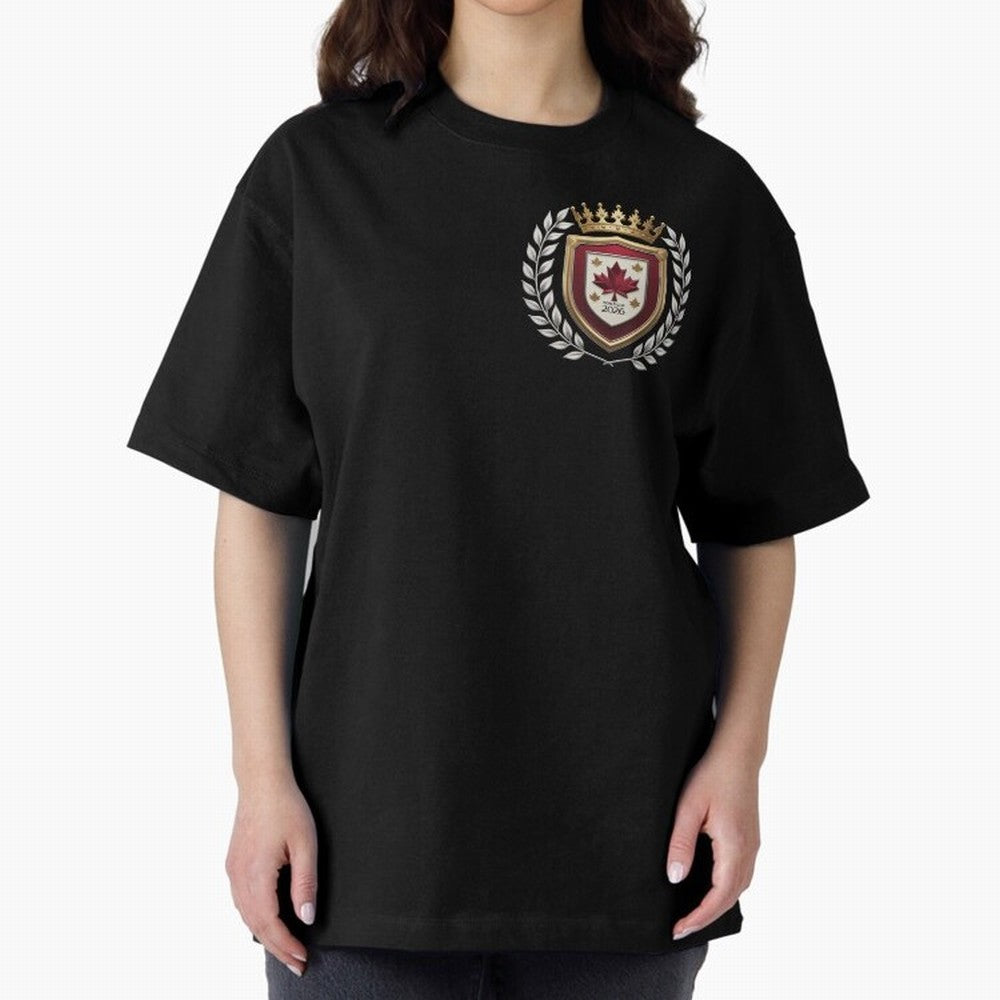 Canada World Cup 2026 Oversized T-Shirt Relive Legendary Nights from the FIFA World Cup 2026 Group Stage Journey through Cristiano Ronaldo Highlights, France and Portugal Pride, Tournament Hype, Historic Matchups, Family Viewing Parties and Global