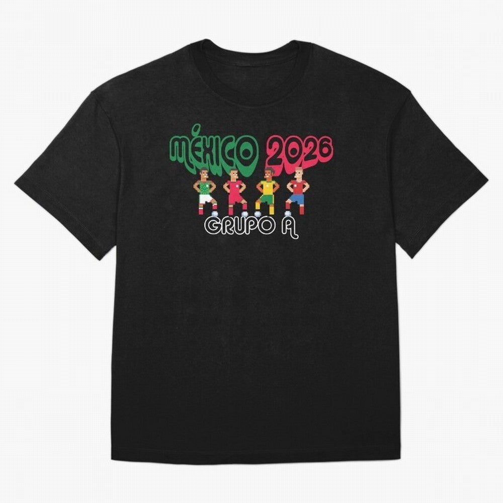 Mexico 2026 Group A Oversized T-Shirt Follow Every Goal of Match Day Hype around FIFA World Cup 2026, CR7, England, France and Netherlands, Retro Football Energy, Iconic Rivalries, Trophy Chase Drama and Stadium Atmosphere; Ideal for Football Dads,