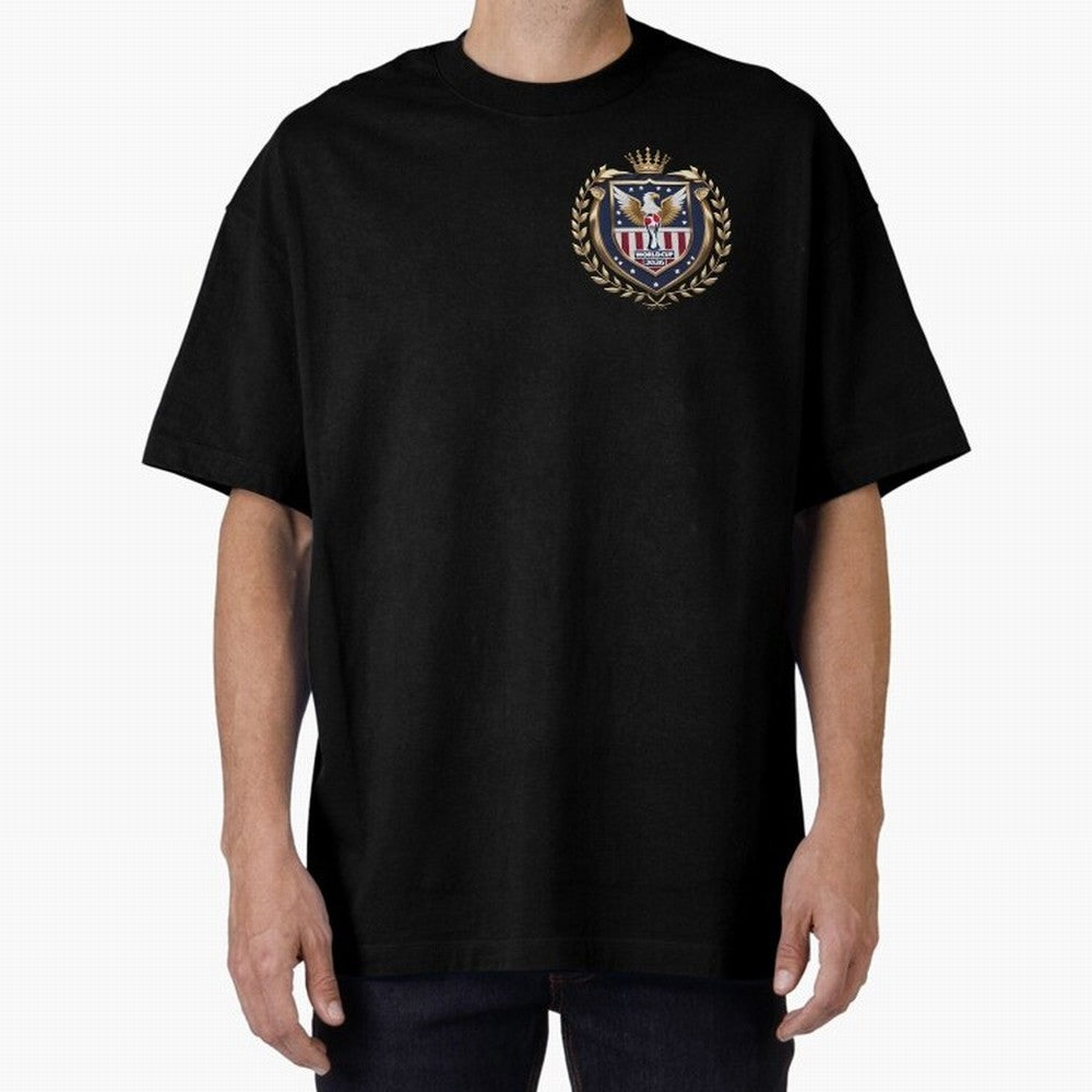 USA World Cup 2026 Oversized T-Shirt Celebrate Supporters United by Global Football Passion for FIFA World Cup 2026 USA Canada Mexico, Inspired by Cristiano Ronaldo, Haaland and CR7, Spain, Football Festival Excitement, Trophy Ambitions, Country