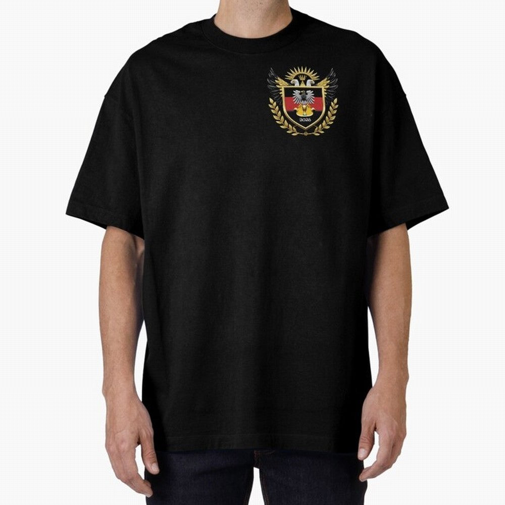Germany World Cup 2026 Oversized T-Shirt Show Support during Match Day Hype around FIFA World Cup 2026 USA Canada Mexico, Mbappe and Neymar, Spain and Netherlands, Tournament Hype, Historic Matchups, Family Viewing Parties and Global Sports Pride;