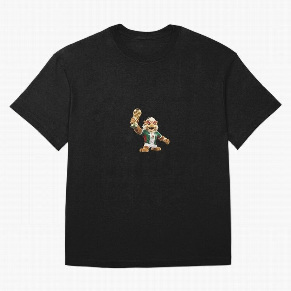 Mexico Soccer Mascot Champion - Mexican Football Victory Trophy 2026 Oversized T-Shirt Follow Every Goal of Match Day Hype around FIFA World Cup 2026, CR7, England, France and Netherlands, Retro Football Energy, Iconic Rivalries, Trophy Chase Drama