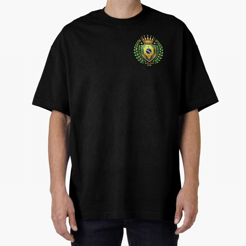 Brazil World Cup 2026 Oversized T-Shirt Support Your Favorite Stars during the FIFA World Cup 2026 Group Stage Journey through CR7 and Messi Highlights, Portugal, Spain and Germany Pride, Worldwide Fan Energy, Dramatic Goals, Stadium Lights and