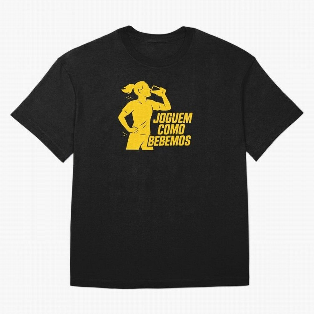 Joguem Como Bebemos Women World Cup 2026 Oversized T-Shirt Upgrade FIFA World Cup 2026 Spirit, Capturing England, France and Netherlands, Neymar, Championship Spirit, Famous Goals, Roaring Crowds and International Football Unity; Created for Match