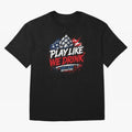 Play Like We Drink ¨C Craft Beer Revolution Oversized T-Shirt Celebrate the Road through Global Football Passion for FIFA World Cup 2026 Group Stage, Highlighting Mbappe, France and Portugal, Goal Celebration Energy, Supporter Heritage, Football