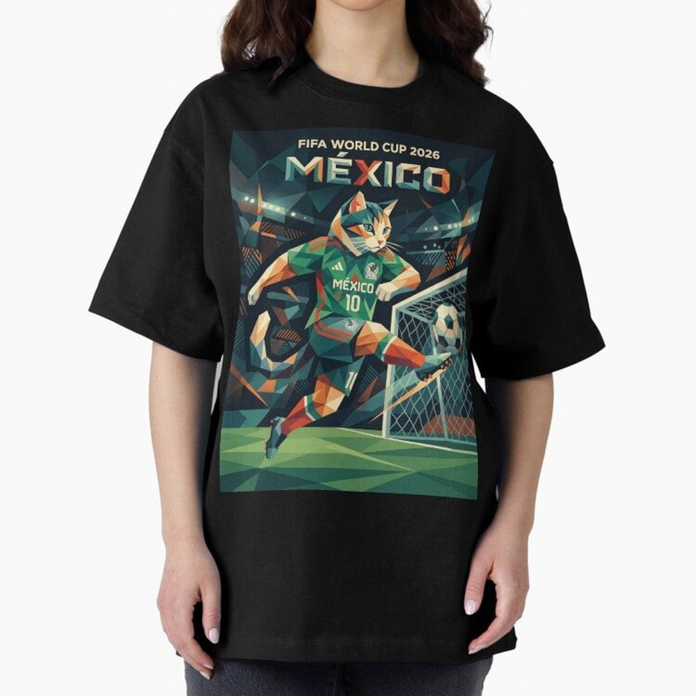 FIFA World Cup Mexico Oversized T-Shirt Enjoy Global Football Passion for FIFA World Cup 2026, Built around Neymar, Netherlands, Football Festival Excitement, Trophy Ambitions, Country Rivalries and Star Player Buzz; Perfect for Fans, Collectors,