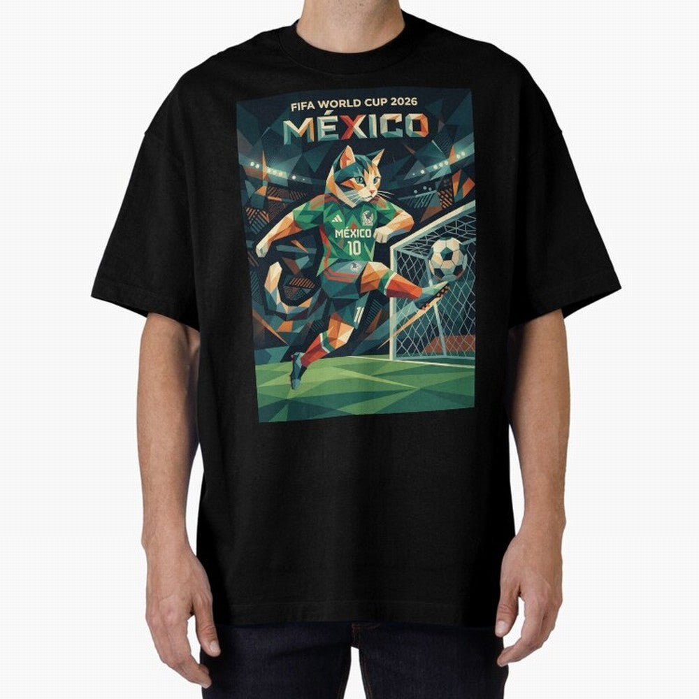 FIFA World Cup Mexico Oversized T-Shirt Enjoy Global Football Passion for FIFA World Cup 2026, Built around Neymar, Netherlands, Football Festival Excitement, Trophy Ambitions, Country Rivalries and Star Player Buzz; Perfect for Fans, Collectors,