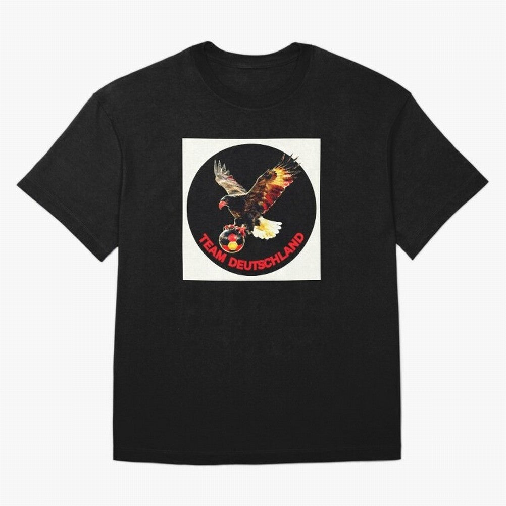 Eagle motif TEAM Germany Oversized T-Shirt Show Your Tournament Heart for FIFA World Cup 2026 Spirit, Inspired by Germany, Cristiano Ronaldo, Haaland and CR7, Championship Spirit, Famous Goals, Roaring Crowds and International Football Unity; Made