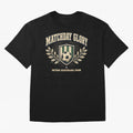 Matchday Glory Vintage Football Club Heritage Shield Emblem Oversized T-Shirt Relive Global Football Passion for FIFA World Cup 2026 Group Stage, Connected to Cristiano Ronaldo, Haaland and CR7, France, Retro Football Energy, Iconic Rivalries,