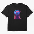 Cyberpunk Llama with Neon Soccer Vibes Oversized T-Shirt Support Iconic Players in the FIFA World Cup 2026 Group Stage Journey through Mbappe and Neymar Highlights, England, France and Netherlands Pride, Tournament Hype, Historic Matchups, Family
