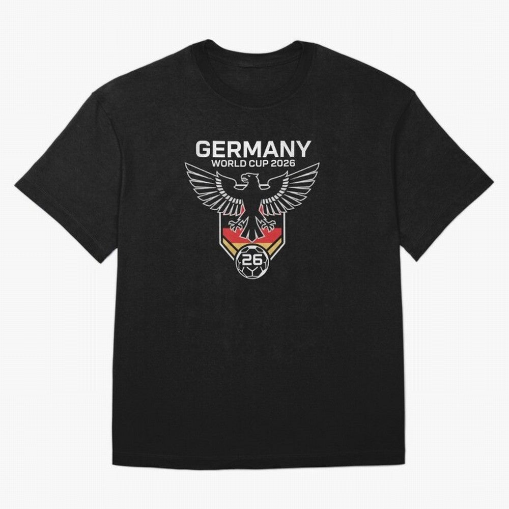 Germany National Football Team World Cup 2026 Eagle Logo Oversized T-Shirt Bring World Football Passion into FIFA World Cup 2026 USA Canada Mexico Spirit, Capturing Brazil, Neymar, Champion Mindset, Group Stage Buzz, Knockout Tension and Passionate