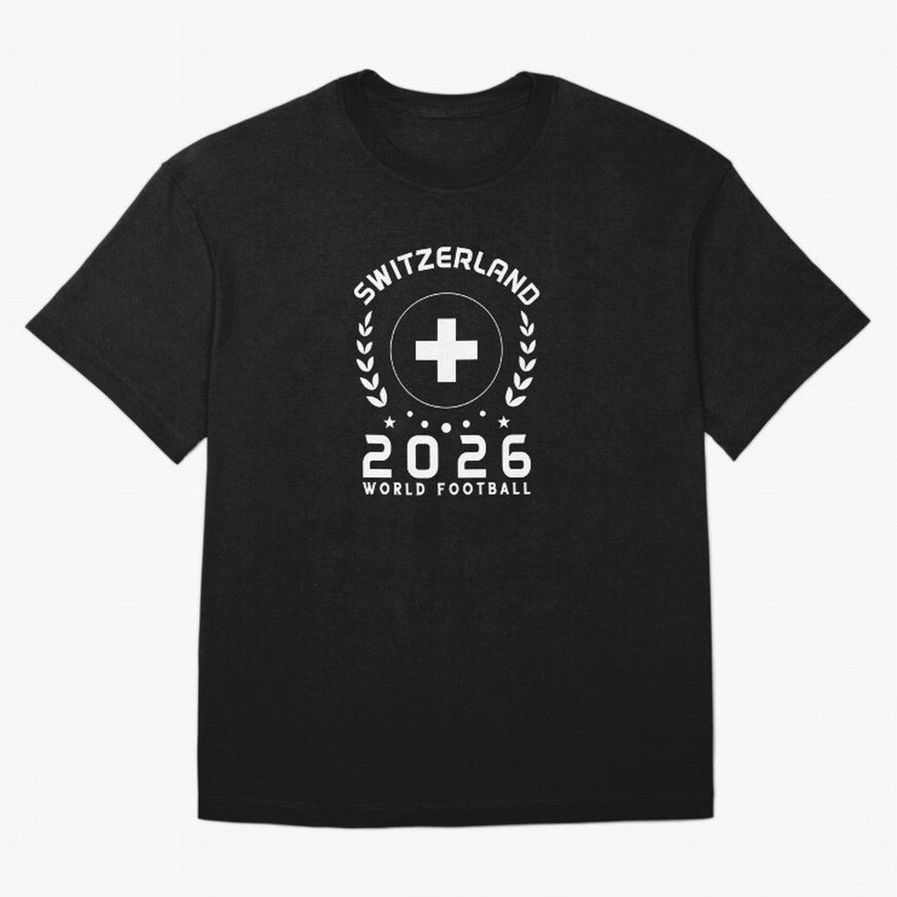 World Cup 2026 Switzerland Football Fan Swiss Supporter T-Shirt_85614346 Oversized T-Shirt Celebrate Classic Football Spirit in FIFA World Cup 2026 USA Canada Mexico Built around CR7 and Messi, Germany Energy, Vintage Soccer Flavor, Modern Football