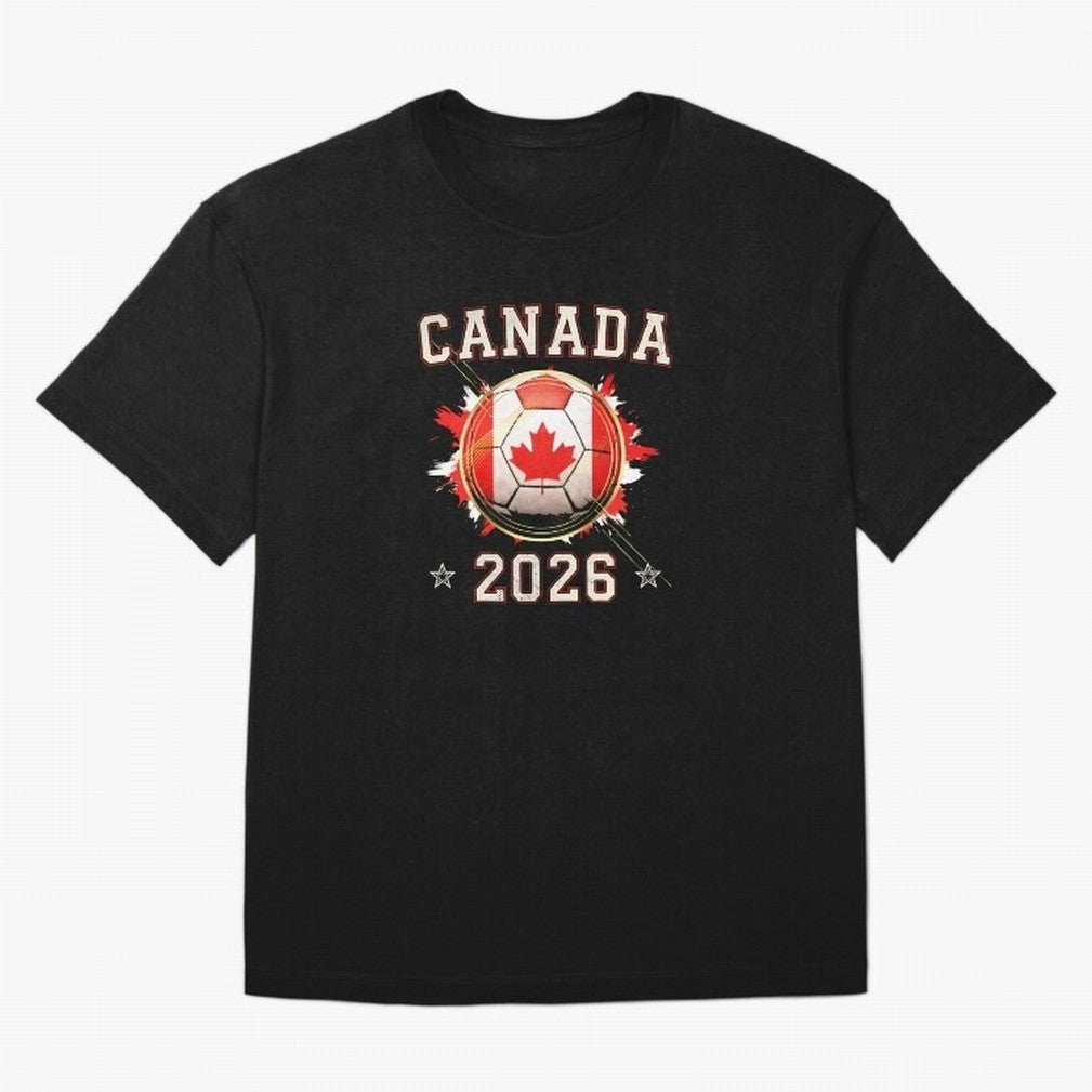 Front Print Canada Soccer World Cup 2026 - Canadian Fan Gift T-Shirt_84561562 Oversized T-Shirt Relive Legendary Nights from FIFA World Cup 2026 for Fans of Haaland and Mbappe and Argentina, France and Brazil, Bringing Championship Spirit, Famous