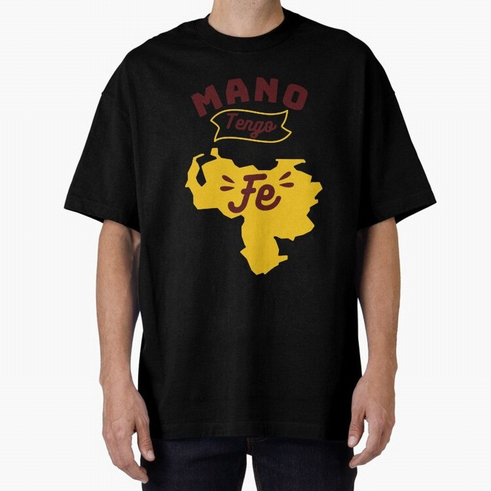 HAND I HAVE FAITH Oversized T-Shirt Enjoy Match Day Hype around FIFA World Cup 2026 Group Stage, Cristiano Ronaldo, France and Portugal, Football History, Final Match Energy, Crowd Noise and Once in a Lifetime Moments; Ideal for Fans Who Follow