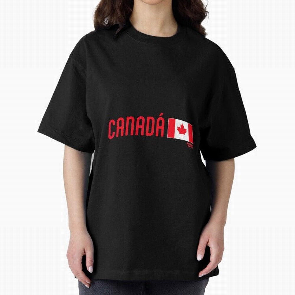 2026 Canada Soccer Fan World Cup Oversized T-Shirt Discover FIFA World Cup 2026 USA Canada Mexico Spirit, Inspired by France and Portugal, Neymar, Haaland and Cristiano Ronaldo, Football Festival Excitement, Trophy Ambitions, Country Rivalries and