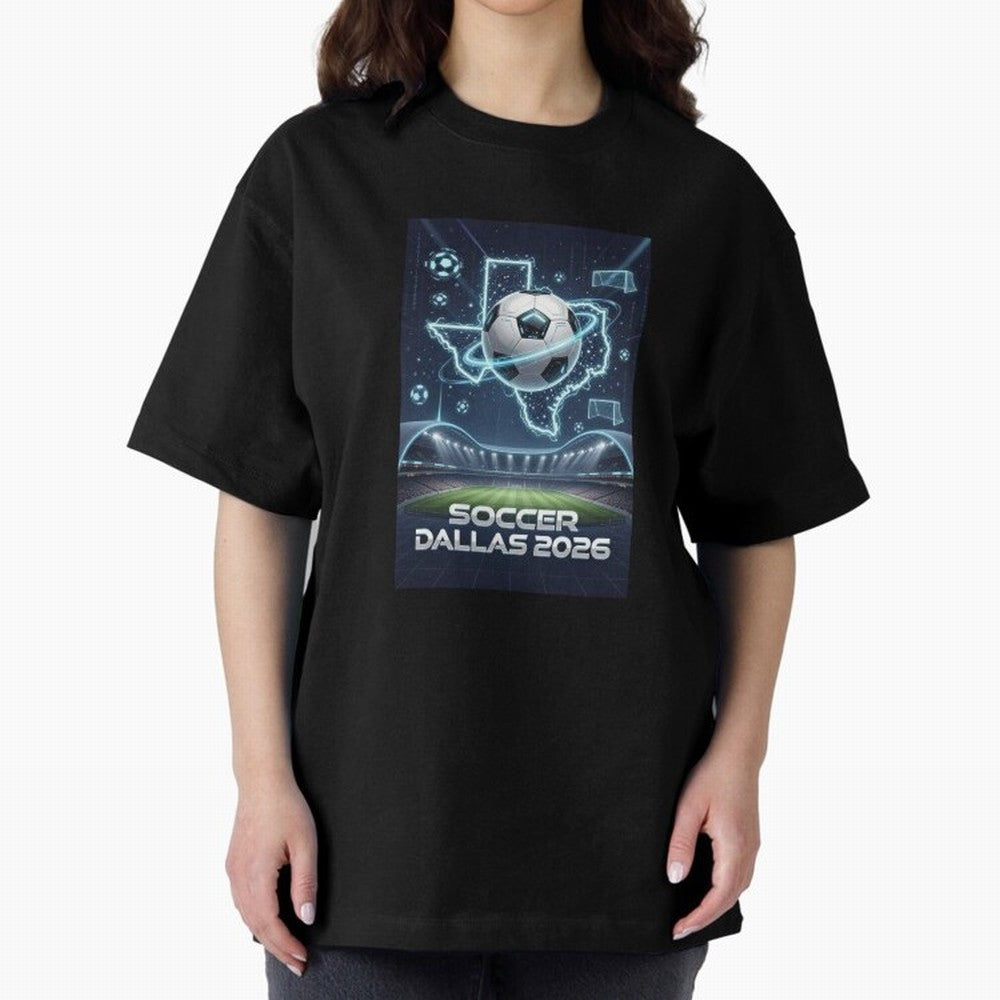 Dallas World Cup 2026 Oversized T-Shirt Bring Global Tournament Vibes to FIFA World Cup 2026 Spirit, Highlighting Netherlands, Cristiano Ronaldo, Supporter Pride, Iconic Celebrations, Legendary Names and Global Match Day Energy; Made for Collectors