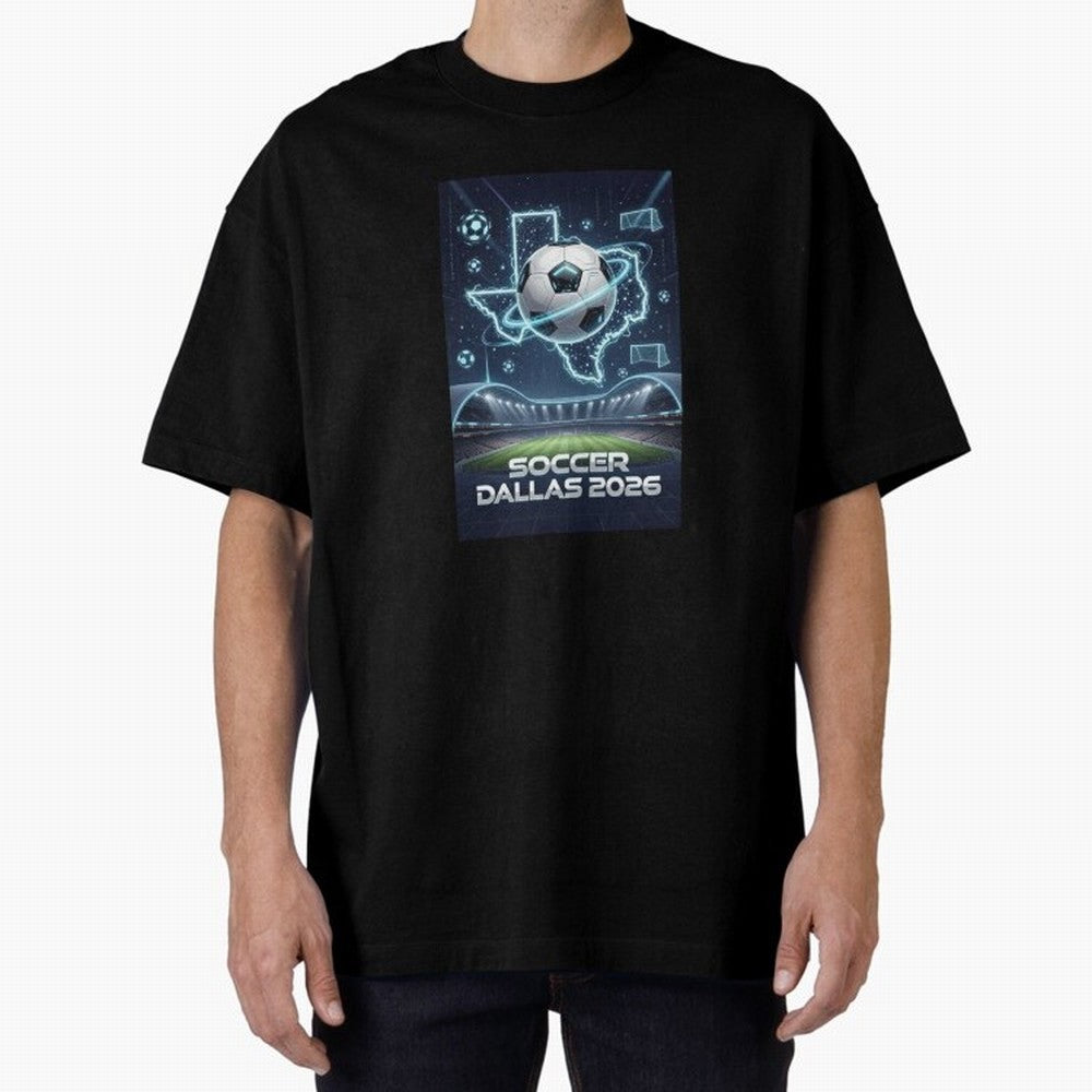 Dallas World Cup 2026 Oversized T-Shirt Bring Global Tournament Vibes to FIFA World Cup 2026 Spirit, Highlighting Netherlands, Cristiano Ronaldo, Supporter Pride, Iconic Celebrations, Legendary Names and Global Match Day Energy; Made for Collectors