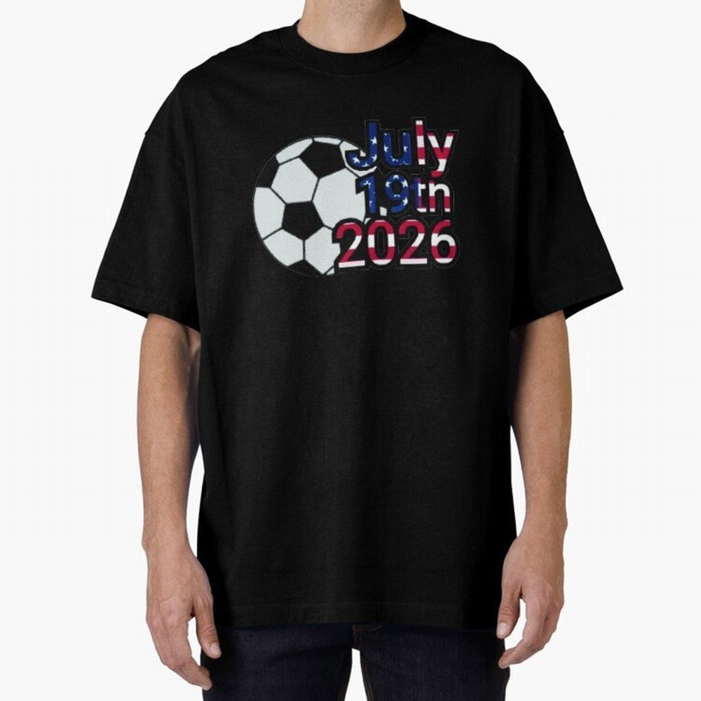 2026 USA Oversized T-Shirt Support Iconic Players in FIFA World Cup 2026 for Fans of Cristiano Ronaldo and England and Germany, Bringing Global Supporter Spirit, Legendary Goals, National Colors and Tournament Celebration; Made for Collectors Who