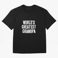 Mens World's Greatest Grandpa Shirt Papa Men Fathers Day Oversized T-Shirt Bring World Football Passion into Global Football Passion for FIFA World Cup 2026 USA Canada Mexico, with Neymar, England and Germany, Classic Soccer Heritage, Championship