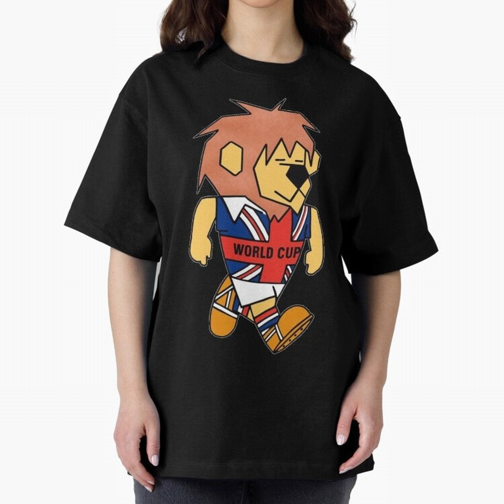 World Cup Willie 1966. Oversized T-Shirt Live the Energy of the FIFA World Cup 2026 Group Stage Journey through Cristiano Ronaldo Highlights, Spain Pride, Fan Favorite Moments, National Team Passion, Big Match Drama and Soccer History; Created for