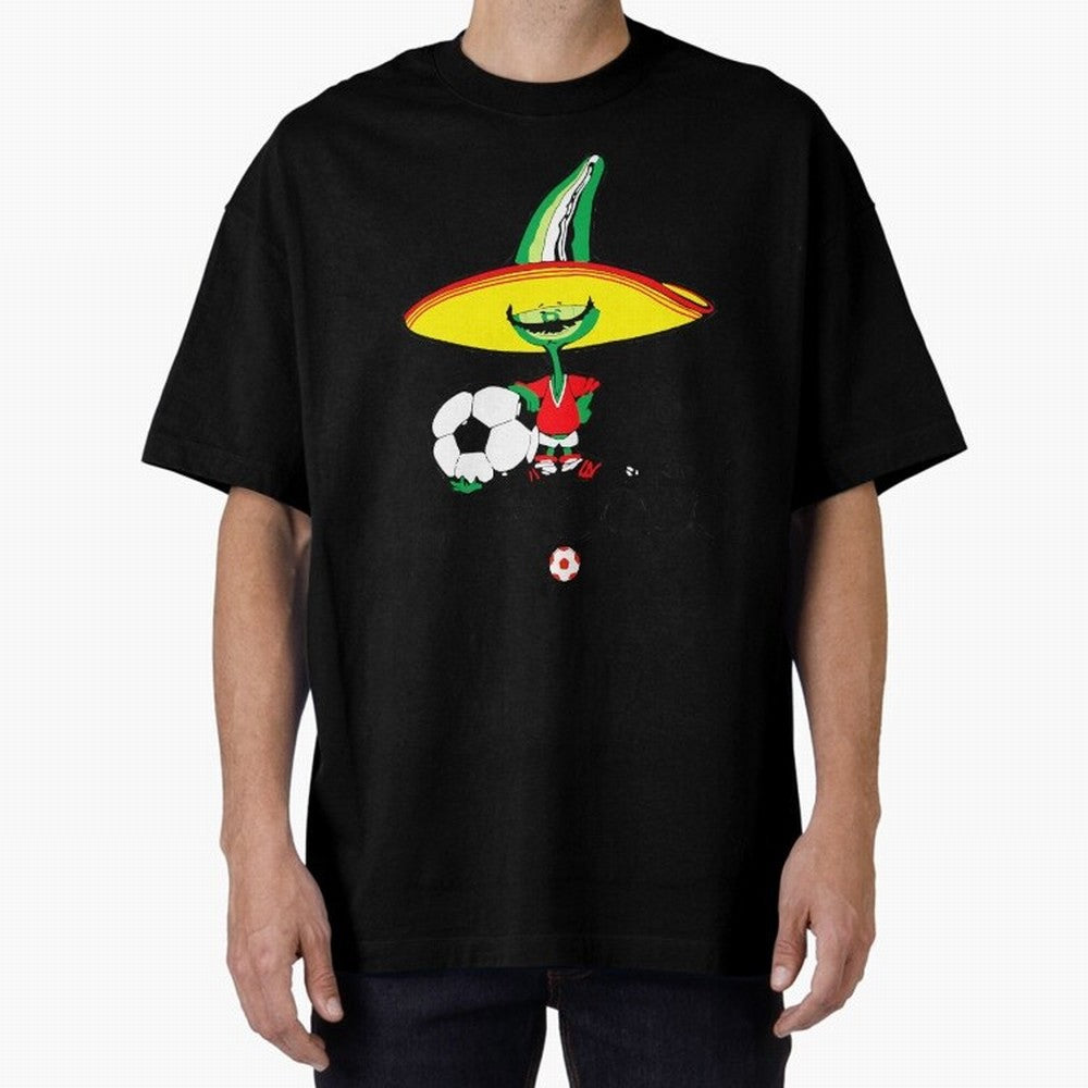 Mexico 86 Oversized T-Shirt Support the Legends of FIFA World Cup 2026 Group Stage Spirit, Capturing France, Messi, CR7 and Mbappe, Worldwide Fan Energy, Dramatic Goals, Stadium Lights and Championship Celebrations; Perfect for People Who Love