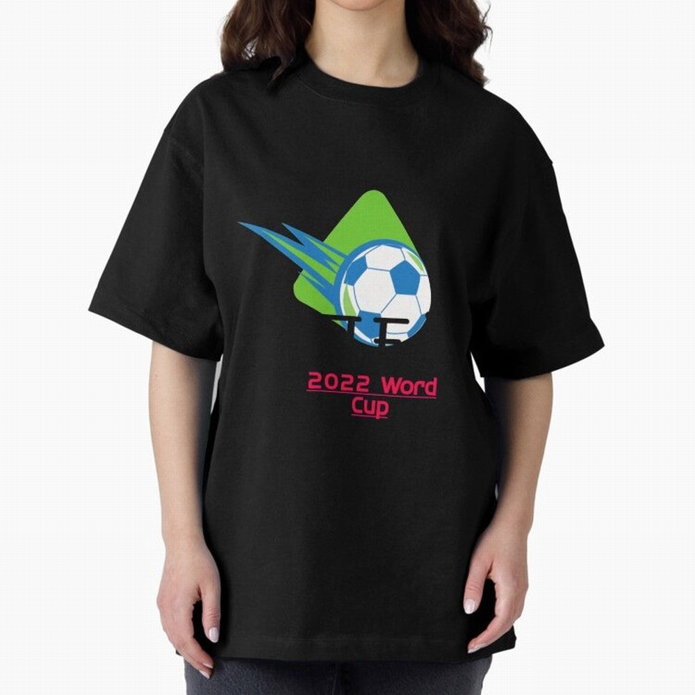 FIFA 2022 FOOTBALL WORLD CUP Upcoming World Cup design Oversized T-Shirt Show Up for the Glory of the FIFA World Cup 2026 Journey through Messi, CR7 and Mbappe Highlights, Argentina and Brazil Pride, Soccer Culture, Superstar Moments, National Team
