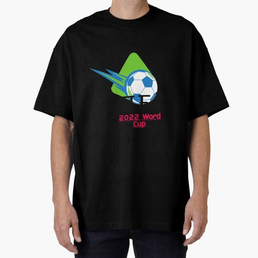 FIFA 2022 FOOTBALL WORLD CUP Upcoming World Cup design Oversized T-Shirt Show Up for the Glory of the FIFA World Cup 2026 Journey through Messi, CR7 and Mbappe Highlights, Argentina and Brazil Pride, Soccer Culture, Superstar Moments, National Team