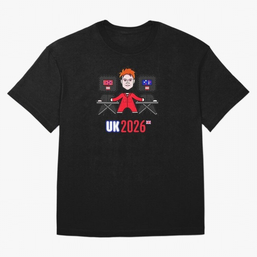 United Kingdom 2026 Oversized T-Shirt Support Iconic Players in FIFA World Cup 2026 Group Stage for Fans of Cristiano Ronaldo, Haaland and CR7 and Spain, Bringing Fan Favorite Moments, National Team Passion, Big Match Drama and Soccer History; Made