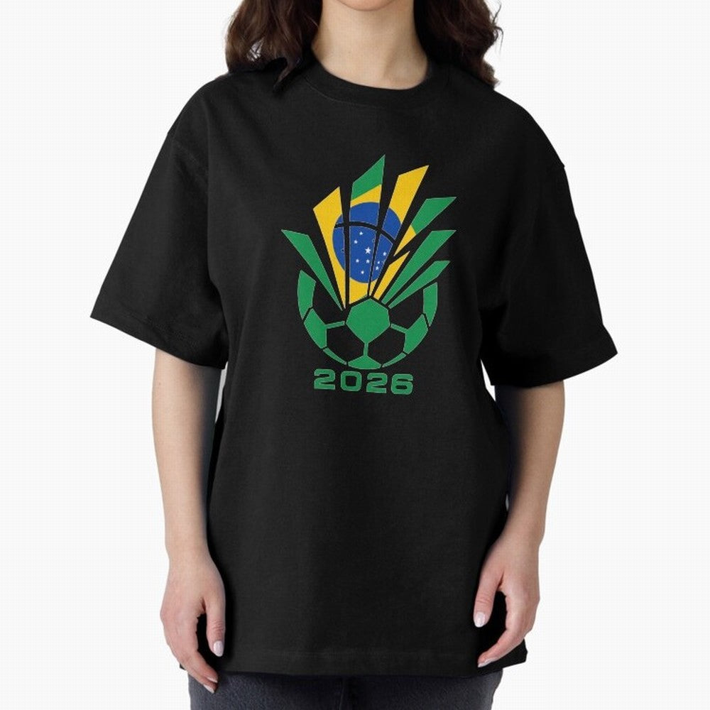 Mexican Soccer 2026 Flag Burst Emblem Oversized T-Shirt Fuel Your Fan Pride for FIFA World Cup 2026 Connected to CR7, Portugal Energy, Worldwide Fan Energy, Dramatic Goals, Stadium Lights and Championship Celebrations; Great for Watch Parties,