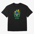 Mexican Soccer 2026 Flag Burst Emblem Oversized T-Shirt Fuel Your Fan Pride for FIFA World Cup 2026 Connected to CR7, Portugal Energy, Worldwide Fan Energy, Dramatic Goals, Stadium Lights and Championship Celebrations; Great for Watch Parties,