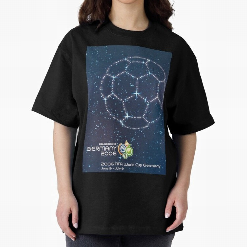 World Cup Germany 2006 v2. Oversized T-Shirt Represent Football Lovers during the FIFA World Cup 2026 Group Stage Journey through Neymar, Haaland and Cristiano Ronaldo Highlights, England and Germany Pride, Vintage Soccer Flavor, Modern Football