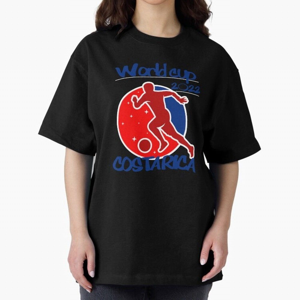 Costa Rica World Cup 2022 Oversized T-Shirt Show Fan Pride Across FIFA World Cup 2026 USA Canada Mexico Driven by Neymar, Portugal, Spain and Germany Energy, Stadium Chants, National Pride, Trophy Dreams and Unforgettable Football Memories; Perfect