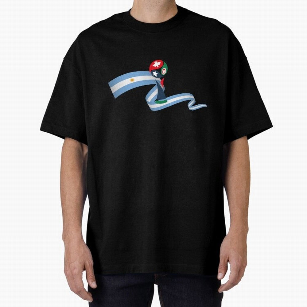 World Cup 2026 Team Argentina Oversized T-Shirt Show Fan Pride Across FIFA World Cup 2026 Group Stage for Fans of Neymar, Haaland and Cristiano Ronaldo and Portugal, Spain and Germany, Bringing Football Festival Excitement, Trophy Ambitions,