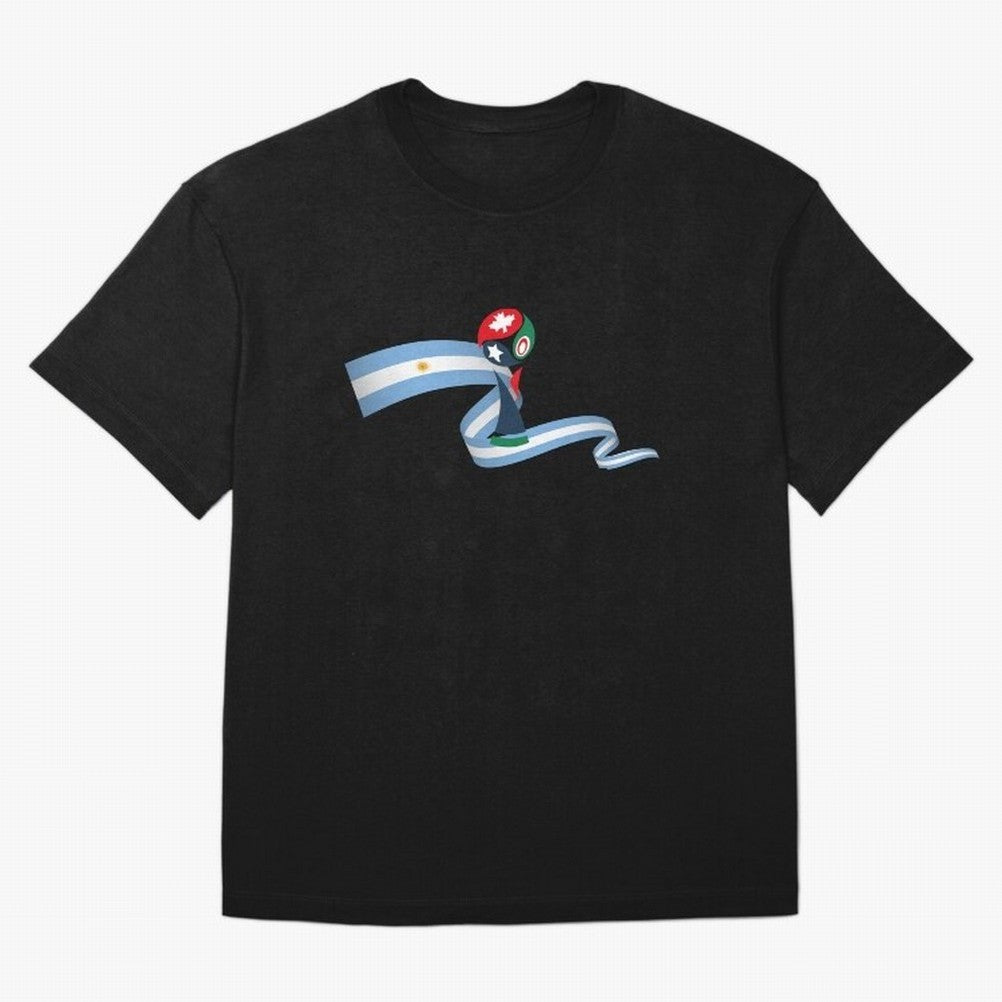 World Cup 2026 Team Argentina Oversized T-Shirt Show Fan Pride Across FIFA World Cup 2026 Group Stage for Fans of Neymar, Haaland and Cristiano Ronaldo and Portugal, Spain and Germany, Bringing Football Festival Excitement, Trophy Ambitions,