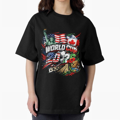 2026 North America Football Championship Oversized T-Shirt Celebrate Fan Favorites in Match Day Hype around FIFA World Cup 2026, Haaland and Mbappe, Germany, Soccer Culture, Superstar Moments, National Team Dreams and Competitive Fire; Perfect for